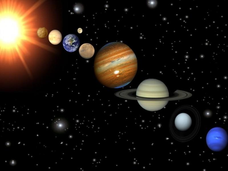 Диаметр планет Солнечной системы в сравнении