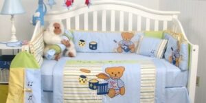 Размер постельного белья в кроватку для новорожденных. Ткань для детского постельного белья