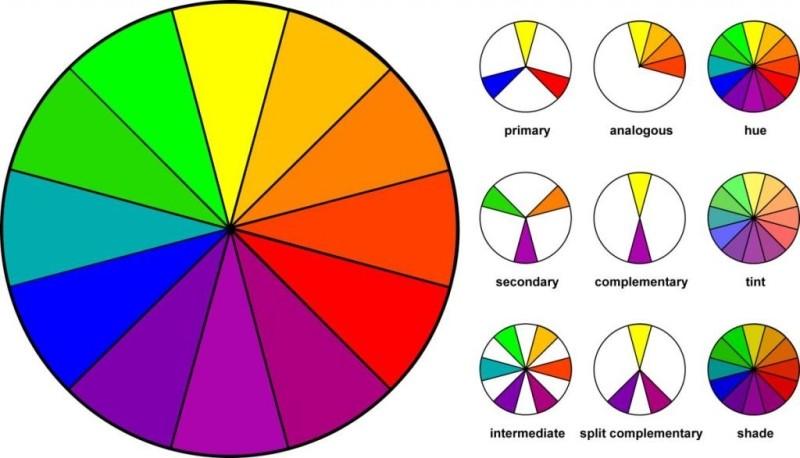Цветовой круг. Сочетание цветов в интерьере: принципы, совместимость, примеры с фото